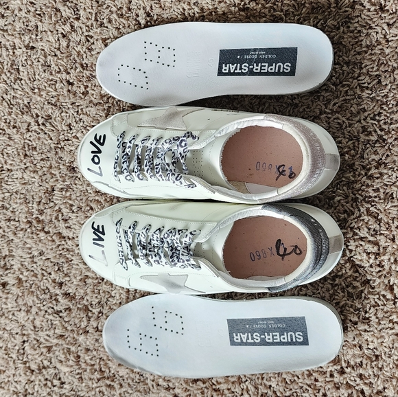 Golden Goose Super-Star Love print sneakers - Picture 11 of 14